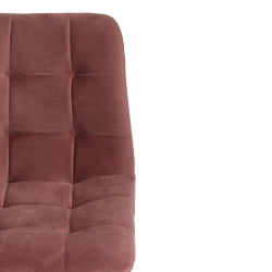 Стул CHILLY (mod. 7095) ткань/металл, 45x53х88 см, высота до сиденья 50 см, коралловый barkhat 15 /черный