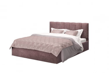 Кровать Элен 1200*2000 мм, велюр Роcк 12, серо-фиолетовый / Rock