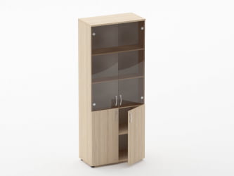 Шкаф высокий со стеклом Glassy 6.19.151 Венге