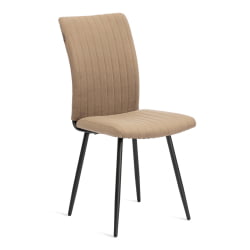 Стул обеденный Monte Carlo разборный, ткань велюр, 45х55х97, бежевый/черный, (Porsche 5)