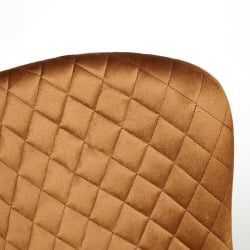 Стул QUINCY (mod. 8272) металл/ткань, 49х53х84,5 см, коричневый (G-062-61)/черный