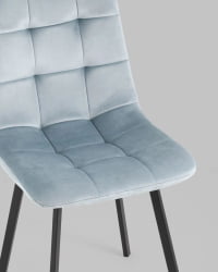 Стул Чиллй велюр серо-голубой 4 шт. / Chilly