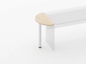 Приставка-полукруг Глассй 2.14 Орех / Glassy