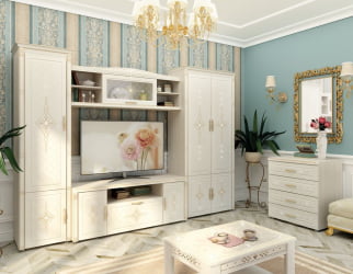 ТВ тумба Венеция 32.03 Сосна Астрид Ваниль