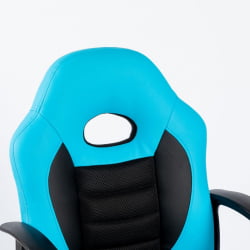 Кресло на колёсиках CHAIRMAN KIDS 111 Черный-голубой