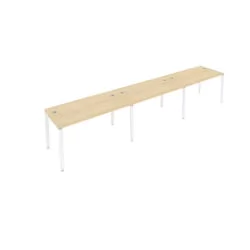 Рабочая станция на 3 раб.места Metal System Б.СМ-3.3 Акация/Белый