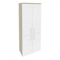 Шкаф высокий широкий ОНИКС О.СТ-1.3 Дуб Аттик/Белый / ONIX O.ST-1.3