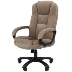 Кресло офисное CHAIRMAN HOME 600 велюр Бежевый