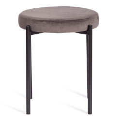 Табуретка REVO (mod. 7034) ткань/металл, 44 х 44 х 47 см, темно-серый barkhat 14/черный