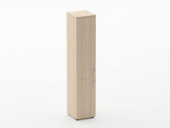 Шкаф высокий закрытый Глассй 6.19.13Л Бук светлый / Glassy
