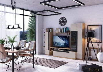 Гостиная Кёльн №1 Дуб Золотой/Кашмир