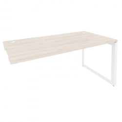 Стол-приставка на О-образном м/к к опорным элементам ОНИКС О.МО-СПР-4.8 Денвер Светлый/Белый / ONIX O.MO-SPR-4.8