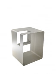 Журнальный столик Вива металл светло-серый / Viwa