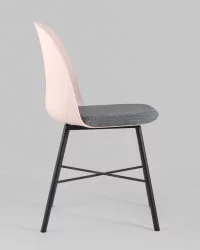 Стул пластиковый Shell с мягким сиденьем Розовый