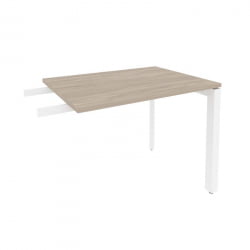 Брифинг-приставка на П-образном м/к ОНИКС О.МП-БР-9 Дуб Аттик/Белый / ONIX O.MP-BR-9