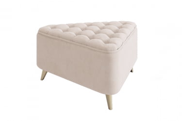 Пуф Трио 2 ПМ-002.2 крем (велюр) / PM-002.2