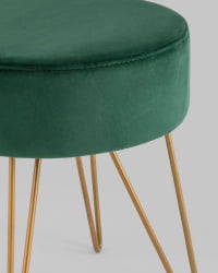 Пуф Спейси велюр Зеленый