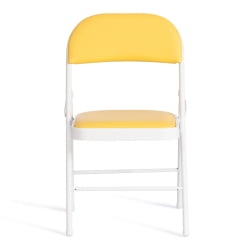 Стул складной FOLDER (mod. 3022G) каркас: металл, сиденье/спинка: экокожа, 46.5 х 47.5 х 79 см, yellow (желтый) / white (белый) Стул складной FOLDER (mod. 3022G) каркас: металл, сиденье/спинка: экокожа, 46.5 х 47.5 х 79 см, yellow (желтый) / white (белый)