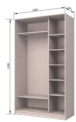 Шкаф-купе Хит-23-17-11 Дуб млечный