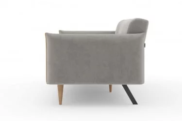 Диван трёхместный Протей ЛД 309.010.000 Светло-серый Горчичный