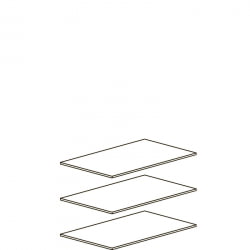 Полка к модулю 614 Инна (М) 614  Денвер светлый