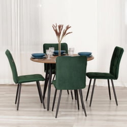 Стул обеденный Бари ЛТ, велюр, Дееп Форест (изумруд), 41х55х89 см / Bari LT, Deep Forest