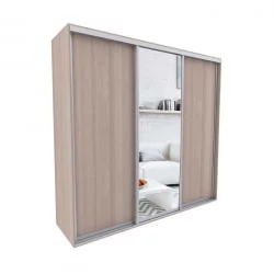 Шкаф-купе 3-х дверный Акцент-Сим ДЗ 1500х600  Ясень шимо светлый