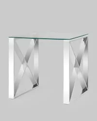 Стол квадратный КРОСС 55x55 Серебро