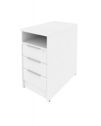 Тумба приставная Метал Сйстем Б.ТП-1 Белый/Серый / Metal System