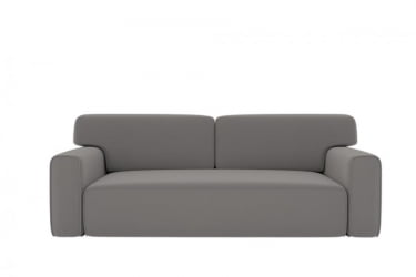 Серый диван Сандвик (Berhouse) Цвет фасада: Левис 09 велюр; Тип: Прямой; Материал фасада: Металл/Велюр