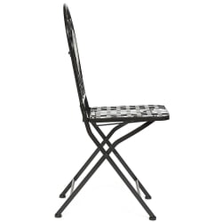 Стул Secret de Maison VICENZA (mod. PL08-1070-1-GBRN) металл, 36х35х91см, черный/плитка ASTRA