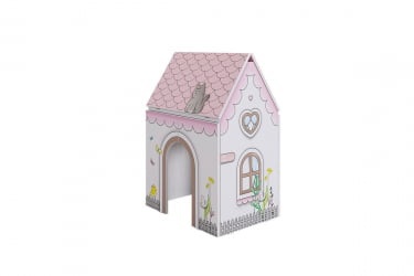 Детский стол Домик MK-0017 Белое дерево/розовый