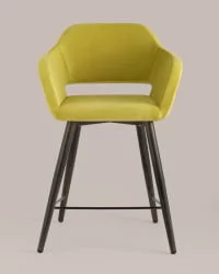 Стул полубарный Саймон ПЛ велюр Золотистый