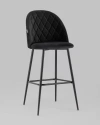 Стул барный Марсель Б велюр Черный