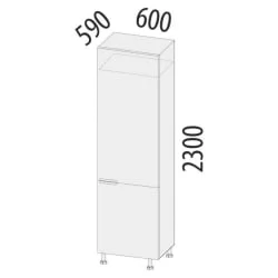 Пенал под встраиваемый холодильник (лев/прав) Дакота 103.77