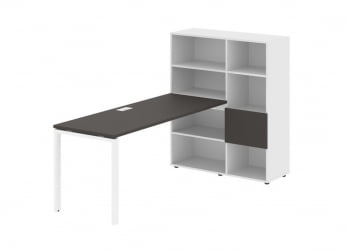 Рабочая станция ЕДИС ЕУРСТ 1117 Мокко Белый Белый / EDIS EURST