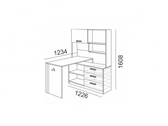 Стол компьютерный Walker модуль №7