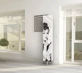 Поворотный зеркальный шкаф Zoom Art Белый