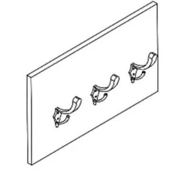 Вешалка-панель с крючками KHP 530 Белый