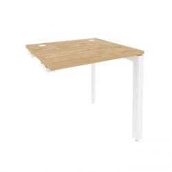 Стол-приставка на П-образном м/к к опорным элементам ОНИКС О.МП-СПР-0.7 Тиквуд Светлый/Белый / ONIX O.MP-SPR-0.7