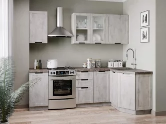 Шкаф кухонный 400 высокий Джамис ЛД 296.420.000.025 Белый Белый камень