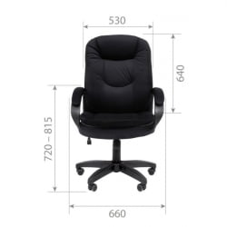 Кресло руководителя CХАИРМАН ДОМ (Хоме) 668 ЛТ (ЛТ) Черный / CHAIRMAN (Home) (LT)