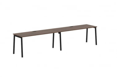 Бенч-система ЕДИС ЕЛВСТ 3567 Дуб Денвер темный Черный / EDIS ELWST