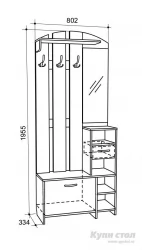 Прихожая Мила Венге