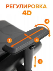 Кресло геймерское Everprof Jaguar Экокожа Красный