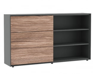 Шкаф со слайд-дверью DALI DLI37252132 Орех Антрацит