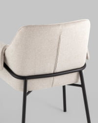 Кресло лаунж Бесс рогожка Бежевый