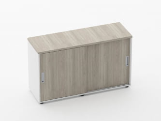 Тумба-купе для рабочего модуля Deka 9.02.125 Дуб Сантана светлый/Белый