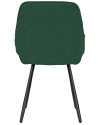 Стул обеденный DOBRIN STELLA (ЭМАЛЬ ЧЕРНЫЙ МУАР велюр Catania Izumrud)