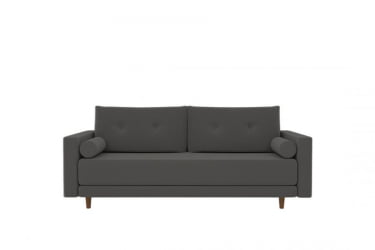 Офисный диван Санднес (Берхоусе) Цвет фасада: Серый велюр; Тип: Прямой; Материал фасада: Металл/Велюр / (Berhouse)